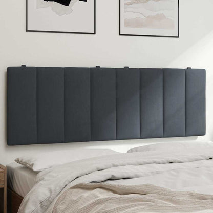 vidaXL Kopfteil-Kissen "Hanko" Dunkelgrau 120 cm Samt
