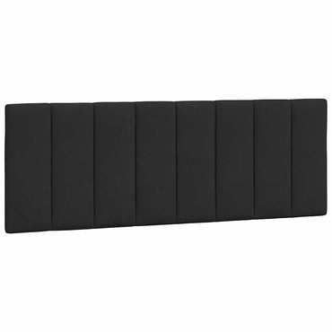 vidaXL Kopfteil-Kissen "Hanko" Schwarz 120 cm Samt