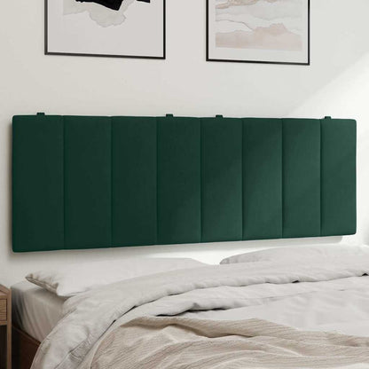 vidaXL Kopfteil-Kissen "Hanko" Dunkelgrün 120 cm Samt