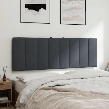 vidaXL Kopfteil-Kissen "Hanko" Dunkelgrau 140 cm Samt