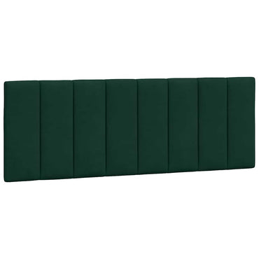 vidaXL Kopfteil-Kissen "Hanko" Dunkelgrün 140 cm Samt