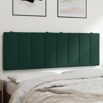 vidaXL Kopfteil-Kissen "Hanko" Dunkelgrün 140 cm Samt