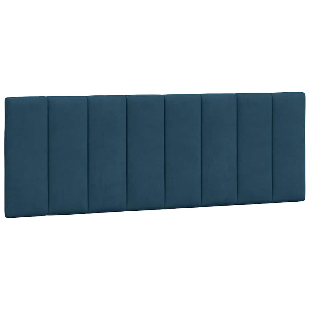 vidaXL Kopfteil-Kissen "Hanko" Blau 140 cm Samt