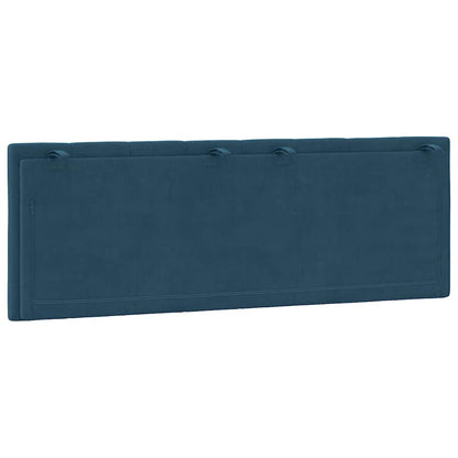 vidaXL Kopfteil-Kissen "Hanko" Blau 140 cm Samt