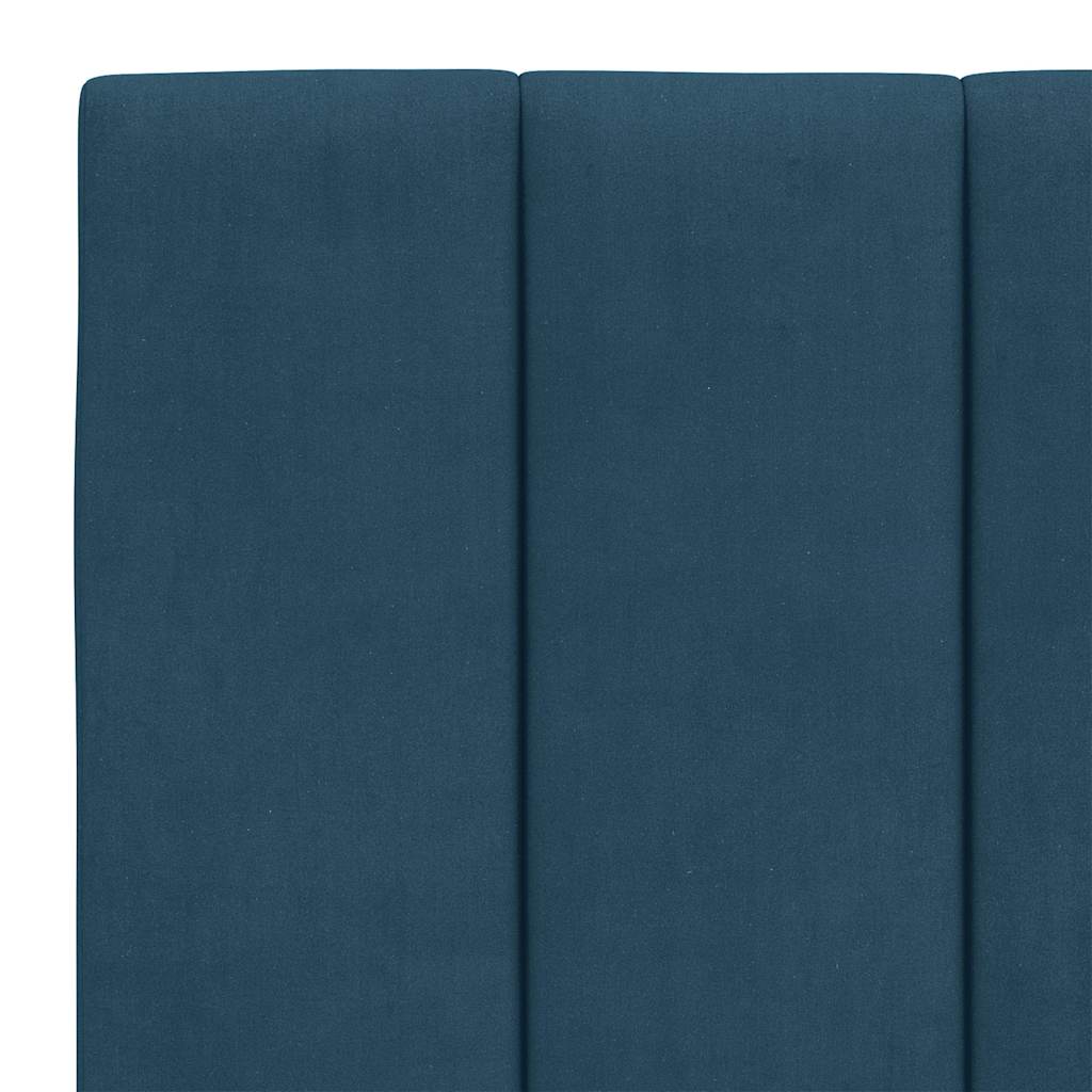 vidaXL Kopfteil-Kissen "Hanko" Blau 140 cm Samt
