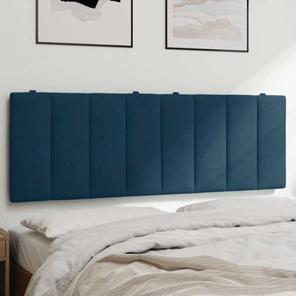 vidaXL Kopfteil-Kissen "Hanko" Blau 140 cm Samt
