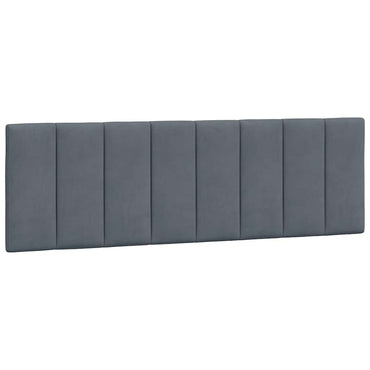 vidaXL Kopfteil-Kissen "Hanko" Dunkelgrau 160 cm Samt