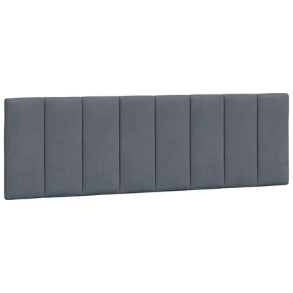 vidaXL Kopfteil-Kissen "Hanko" Dunkelgrau 160 cm Samt