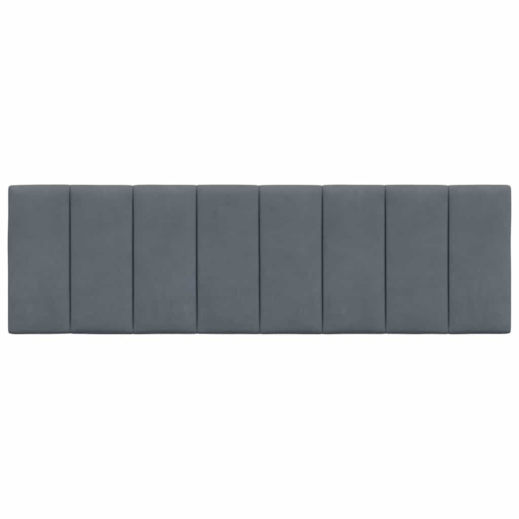 vidaXL Kopfteil-Kissen "Hanko" Dunkelgrau 160 cm Samt