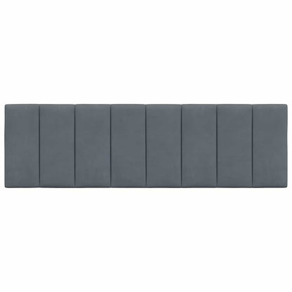 vidaXL Kopfteil-Kissen "Hanko" Dunkelgrau 160 cm Samt