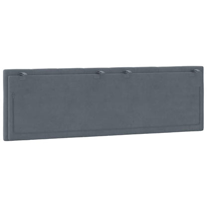 vidaXL Kopfteil-Kissen "Hanko" Dunkelgrau 160 cm Samt