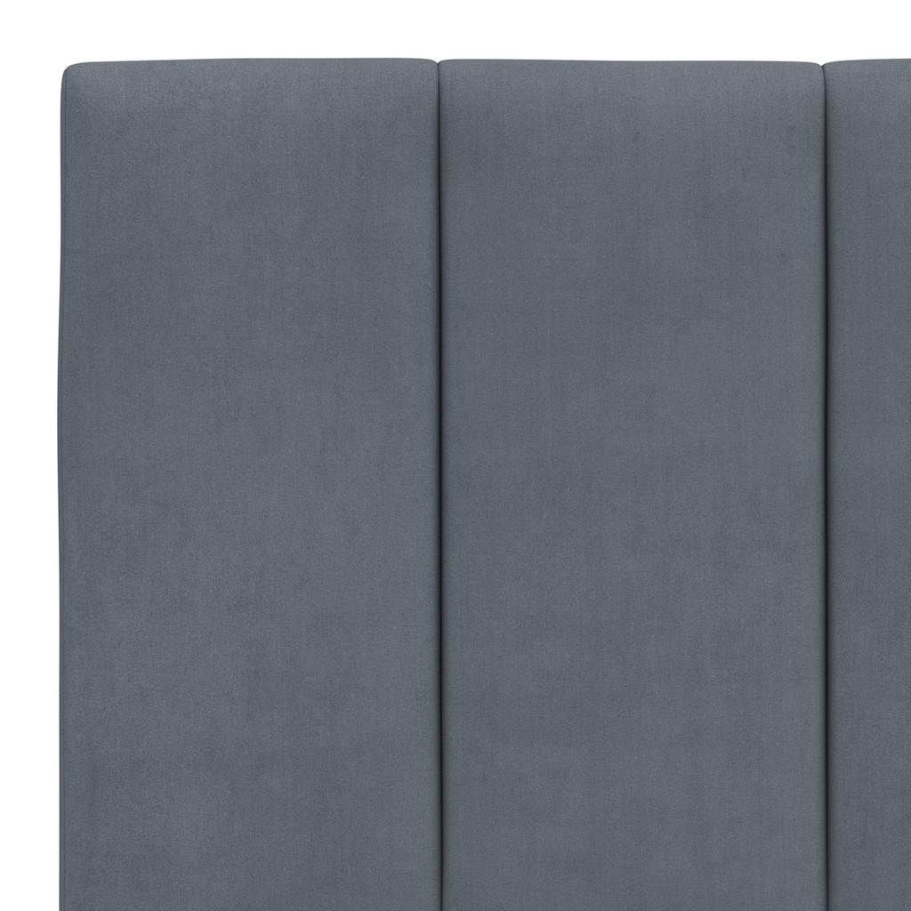 vidaXL Kopfteil-Kissen "Hanko" Dunkelgrau 160 cm Samt