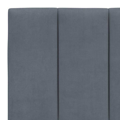 vidaXL Kopfteil-Kissen "Hanko" Dunkelgrau 160 cm Samt