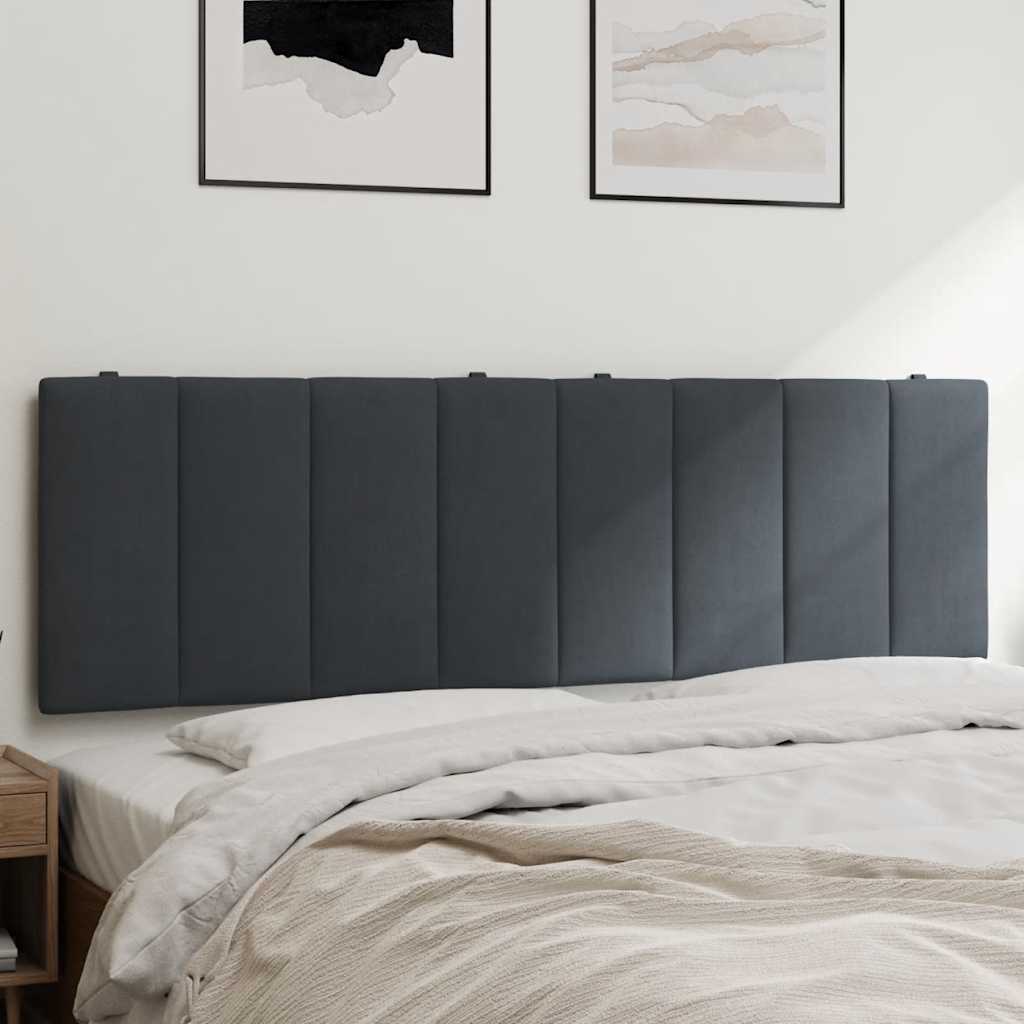 vidaXL Kopfteil-Kissen "Hanko" Dunkelgrau 160 cm Samt