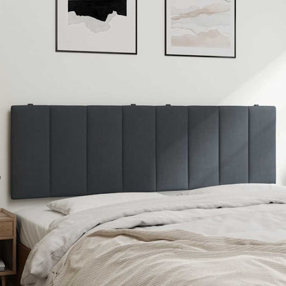 vidaXL Kopfteil-Kissen "Hanko" Dunkelgrau 160 cm Samt