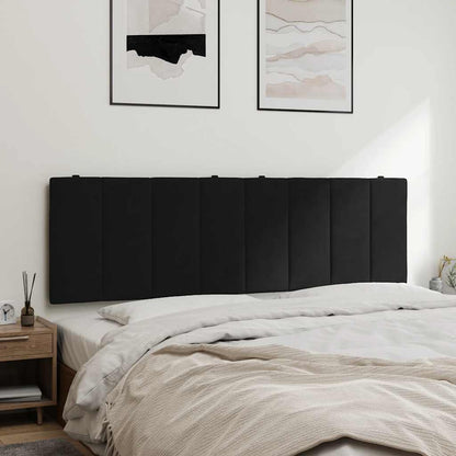 vidaXL Kopfteil-Kissen "Hanko" Schwarz 160 cm Samt
