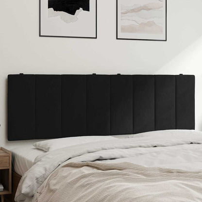 vidaXL Kopfteil-Kissen "Hanko" Schwarz 160 cm Samt