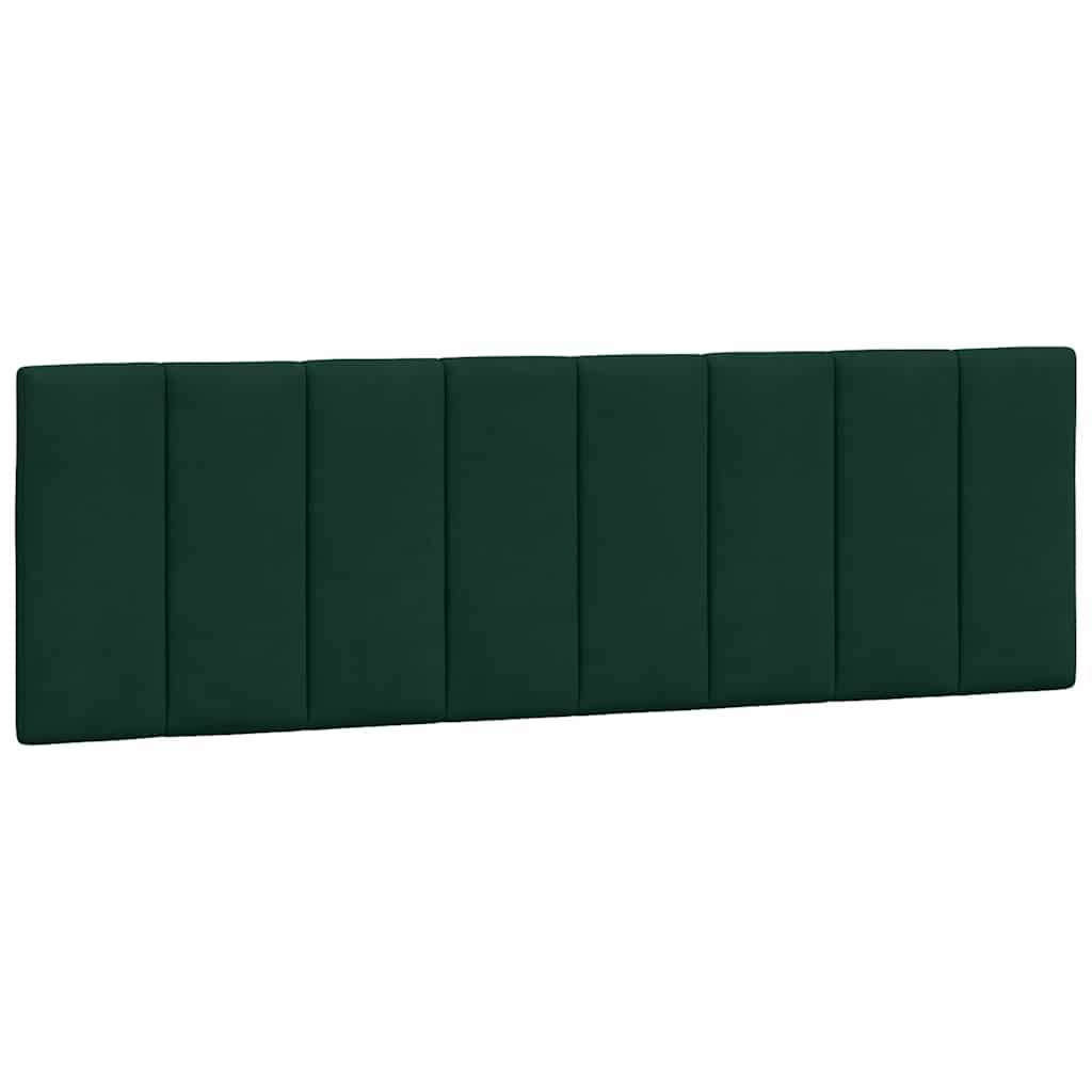 vidaXL Kopfteil-Kissen "Hanko" Dunkelgrün 160 cm Samt