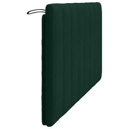 vidaXL Kopfteil-Kissen "Hanko" Dunkelgrün 160 cm Samt