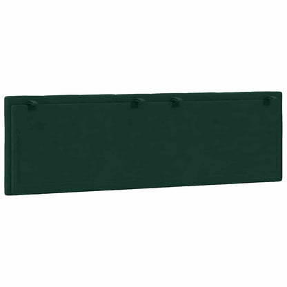 vidaXL Kopfteil-Kissen "Hanko" Dunkelgrün 160 cm Samt