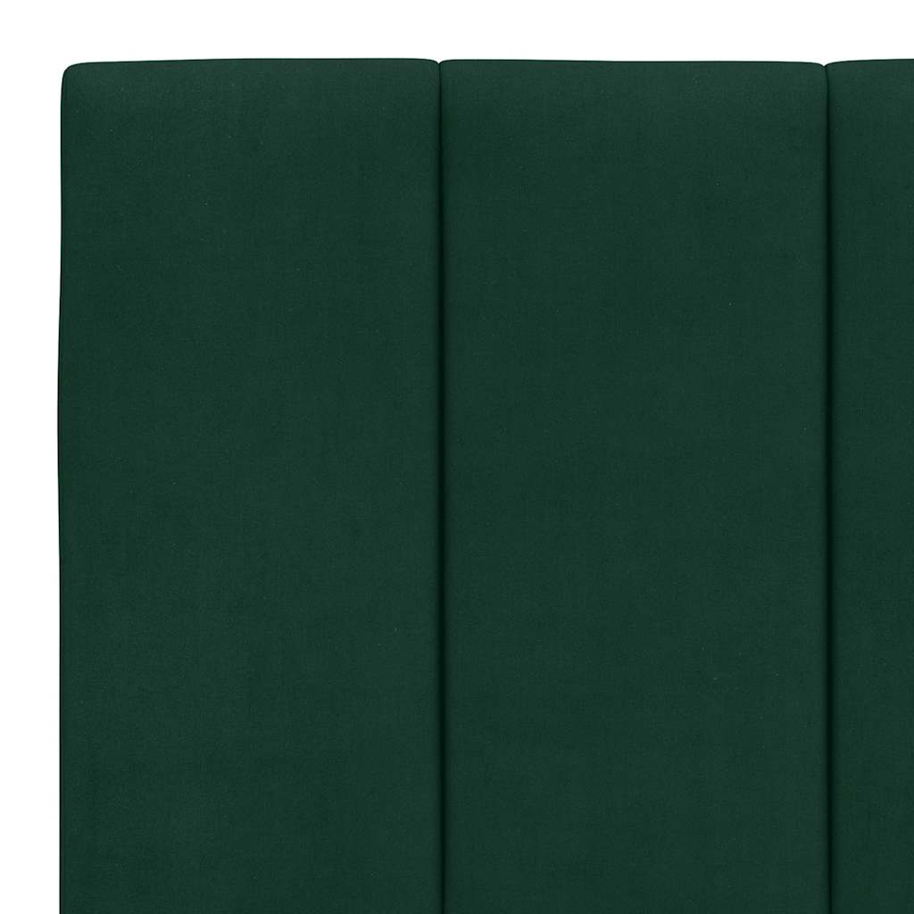 vidaXL Kopfteil-Kissen "Hanko" Dunkelgrün 160 cm Samt