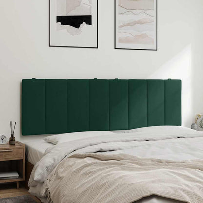 vidaXL Kopfteil-Kissen "Hanko" Dunkelgrün 160 cm Samt