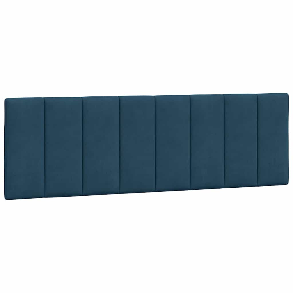 vidaXL Kopfteil-Kissen "Hanko" Blau 160 cm Samt