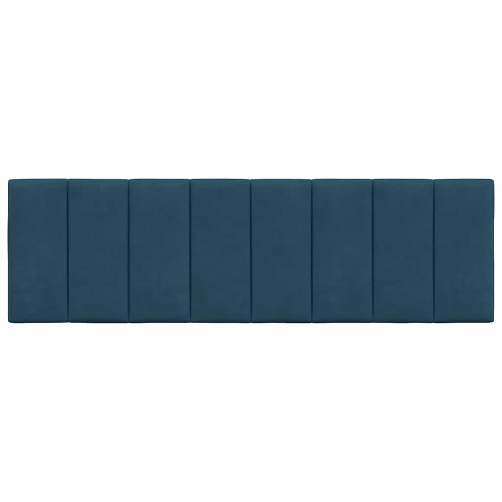 vidaXL Kopfteil-Kissen "Hanko" Blau 160 cm Samt