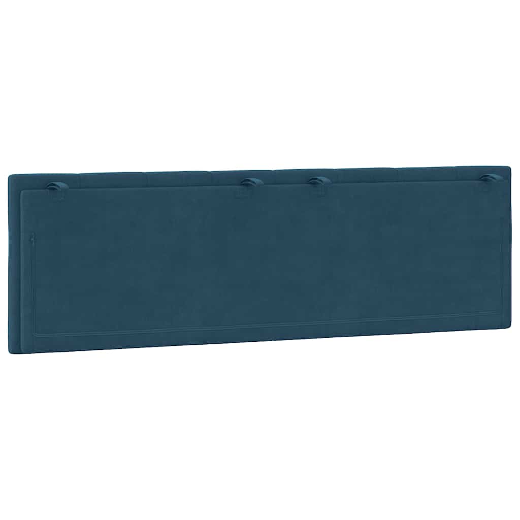 vidaXL Kopfteil-Kissen "Hanko" Blau 160 cm Samt