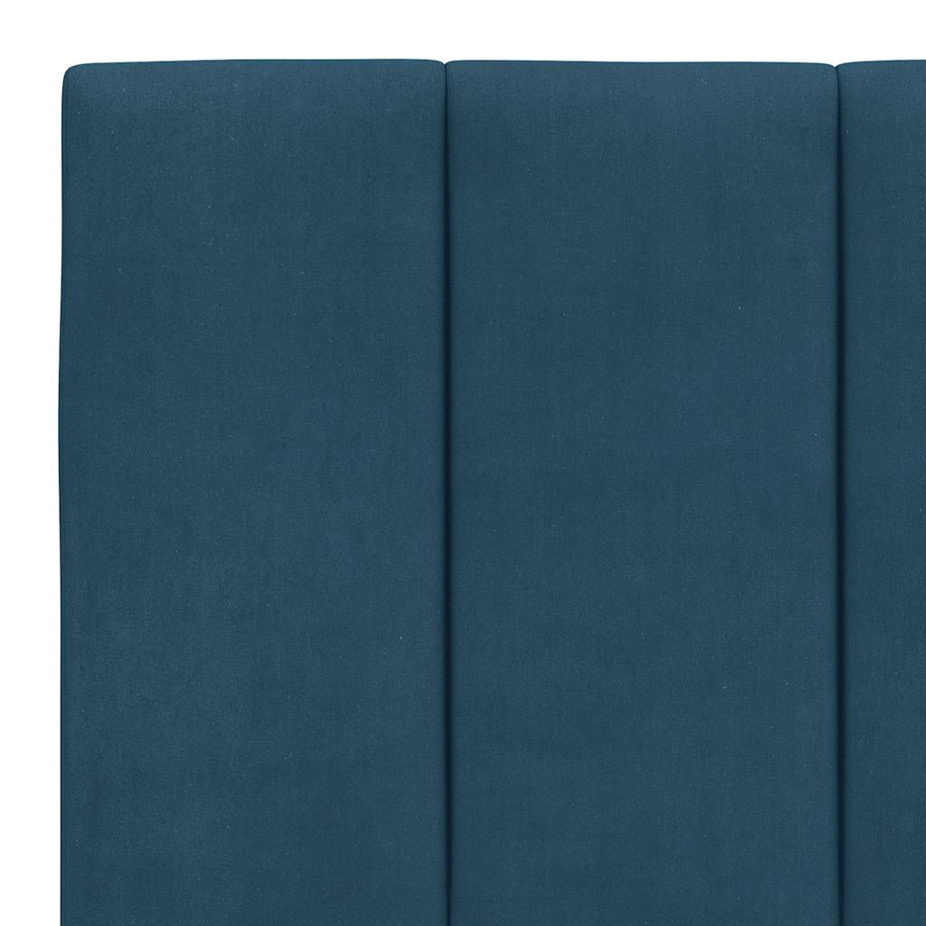 vidaXL Kopfteil-Kissen "Hanko" Blau 160 cm Samt