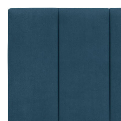 vidaXL Kopfteil-Kissen "Hanko" Blau 160 cm Samt