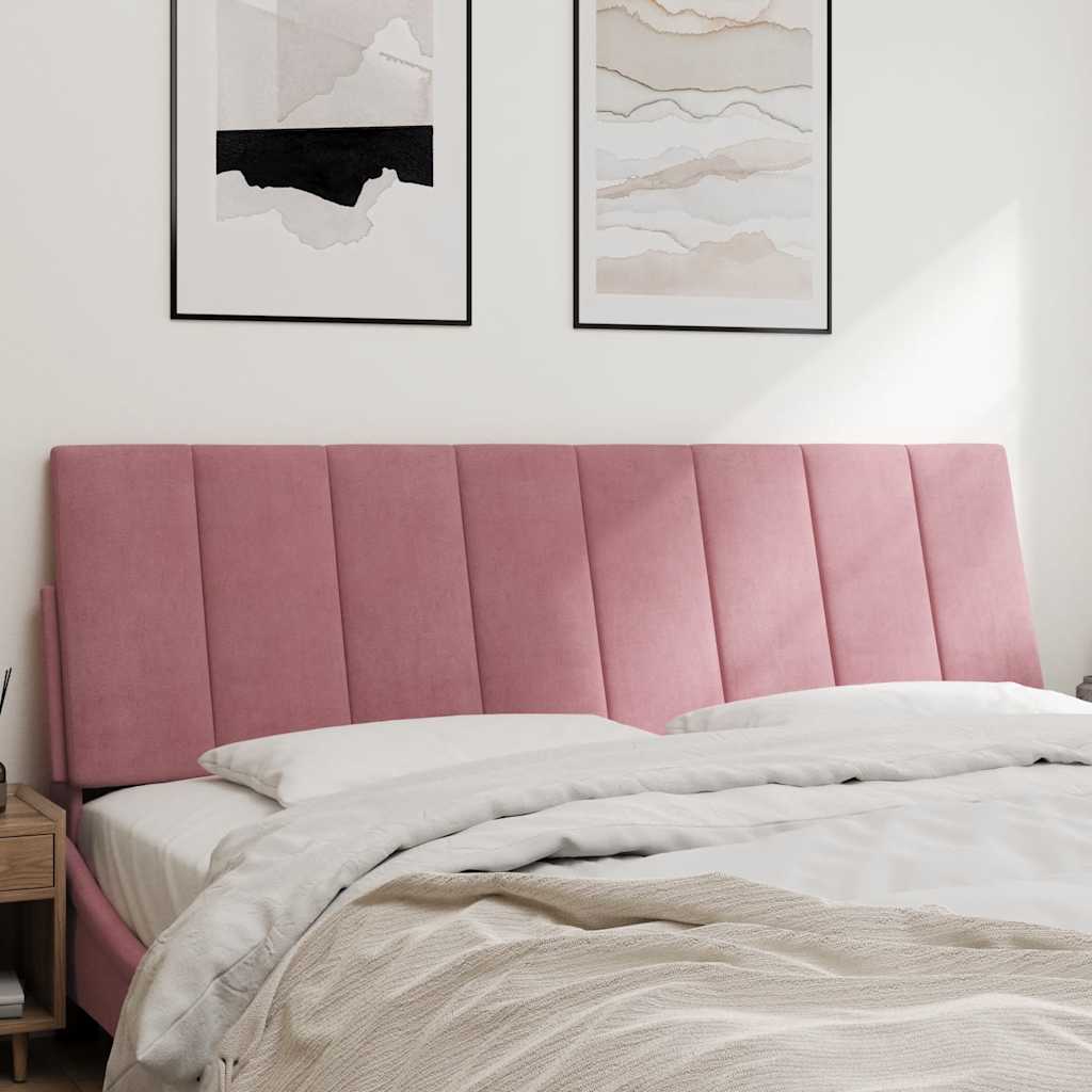 vidaXL Kopfteil-Kissen "Hanko" Rosa 160 cm Samt