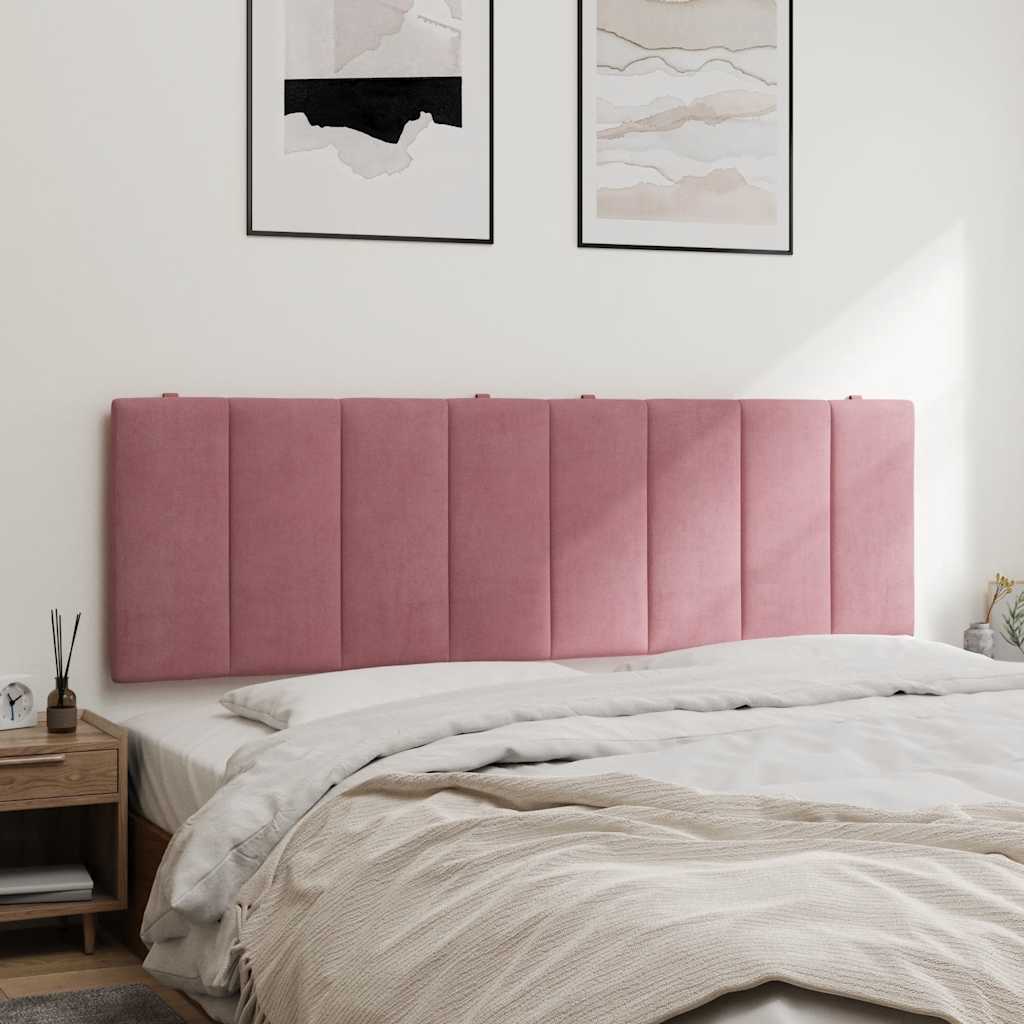 vidaXL Kopfteil-Kissen "Hanko" Rosa 160 cm Samt