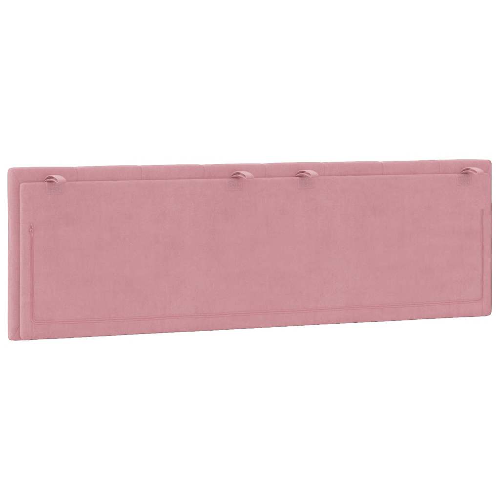 vidaXL Kopfteil-Kissen "Hanko" Rosa 160 cm Samt