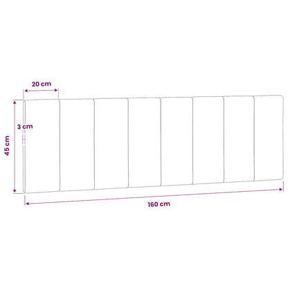 vidaXL Kopfteil-Kissen "Hanko" Rosa 160 cm Samt