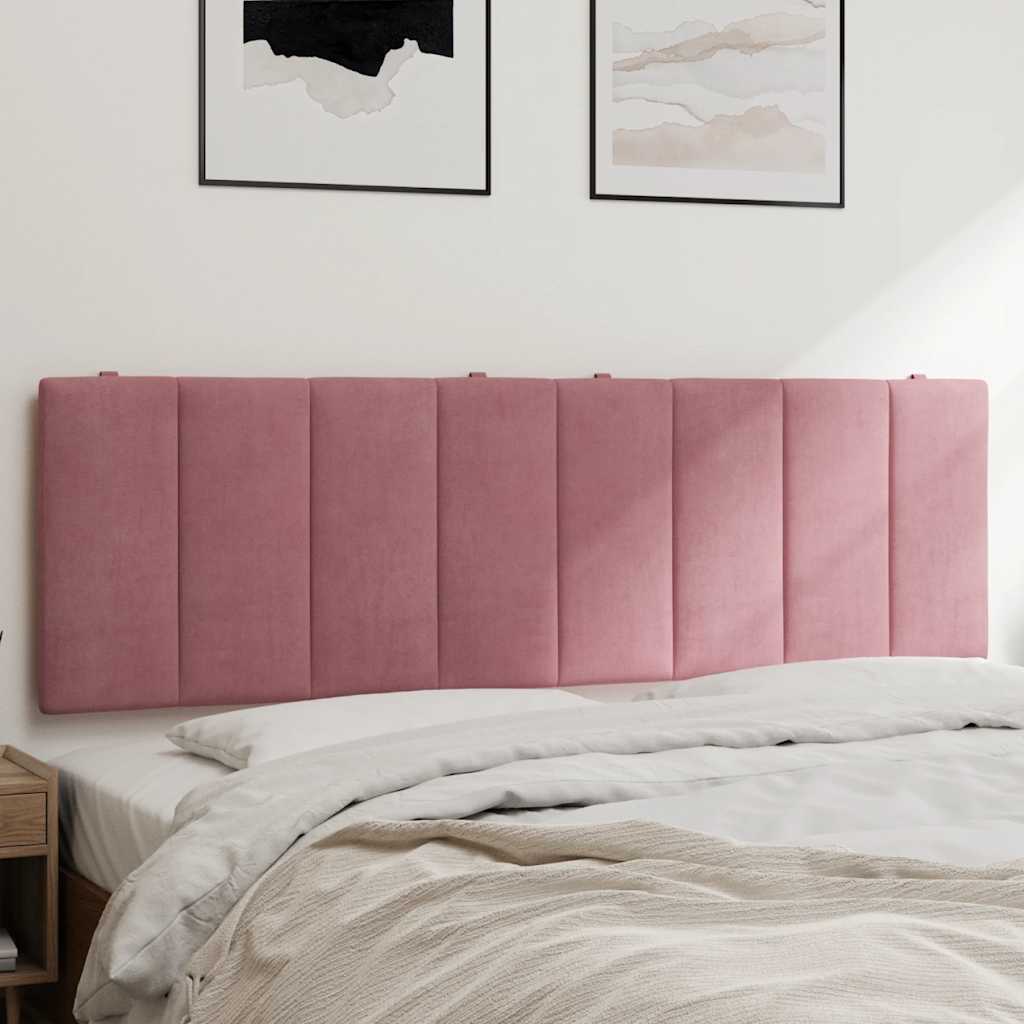 vidaXL Kopfteil-Kissen "Hanko" Rosa 160 cm Samt