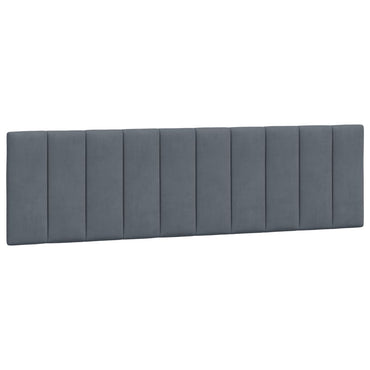 vidaXL Kopfteil-Kissen "Hanko" Dunkelgrau 180 cm Samt