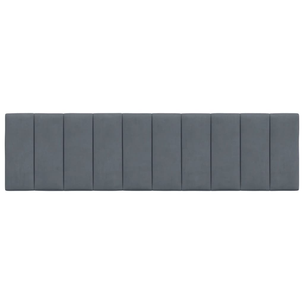 vidaXL Kopfteil-Kissen "Hanko" Dunkelgrau 180 cm Samt
