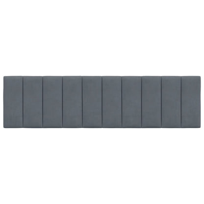 vidaXL Kopfteil-Kissen "Hanko" Dunkelgrau 180 cm Samt