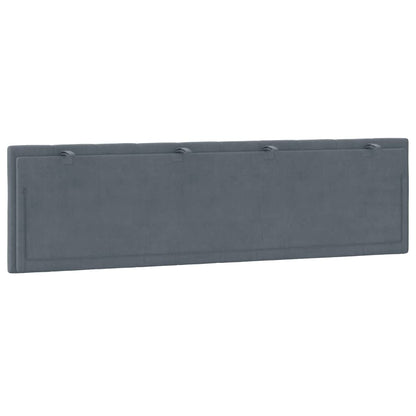 vidaXL Kopfteil-Kissen "Hanko" Dunkelgrau 180 cm Samt