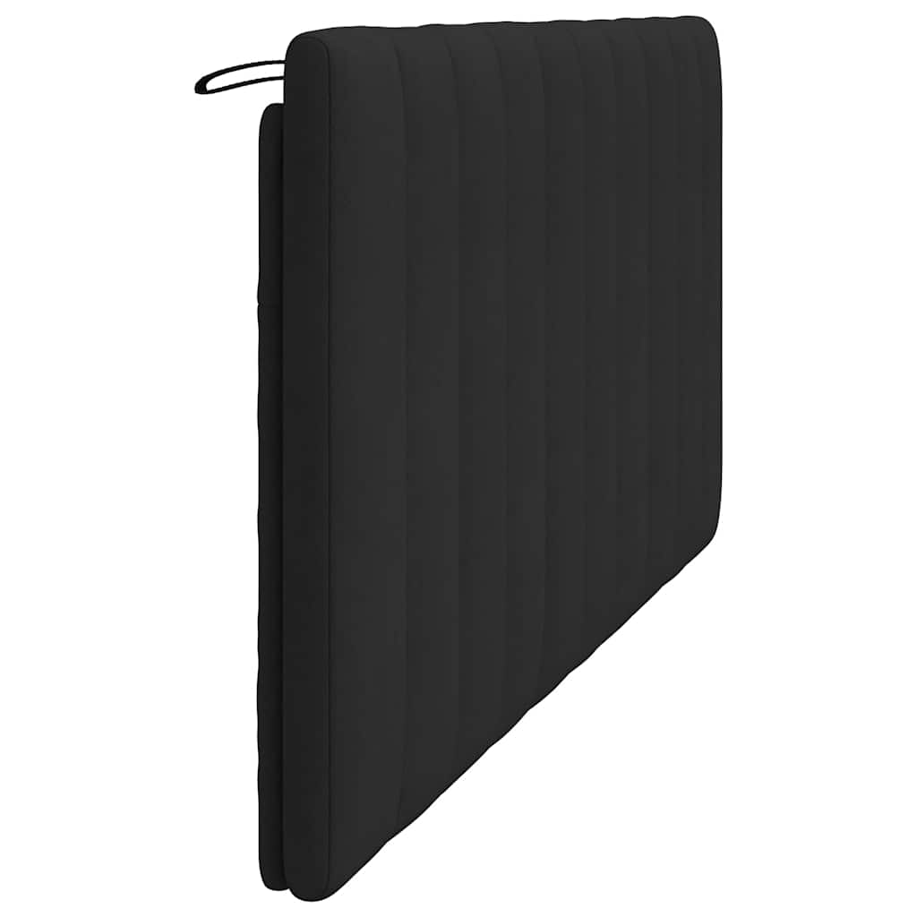 vidaXL Kopfteil-Kissen "Hanko" Schwarz 180 cm Samt
