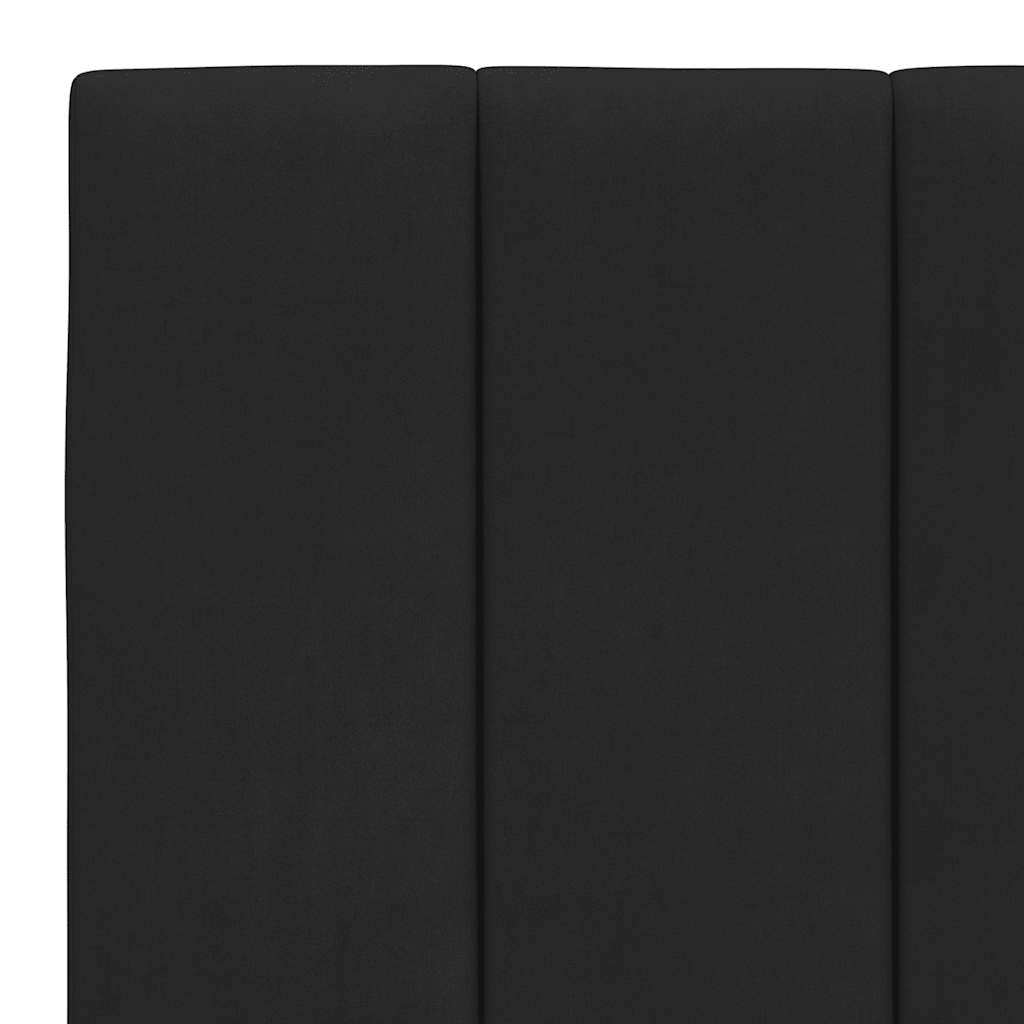 vidaXL Kopfteil-Kissen "Hanko" Schwarz 180 cm Samt