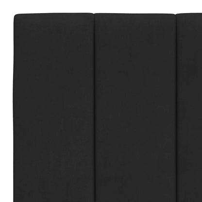 vidaXL Kopfteil-Kissen "Hanko" Schwarz 180 cm Samt