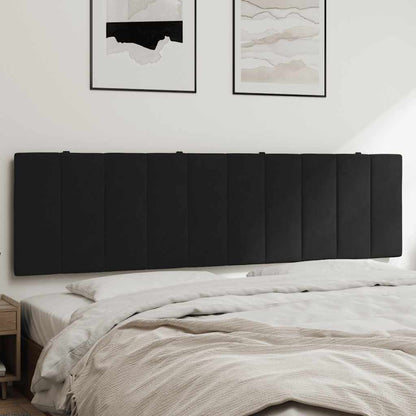 vidaXL Kopfteil-Kissen "Hanko" Schwarz 180 cm Samt