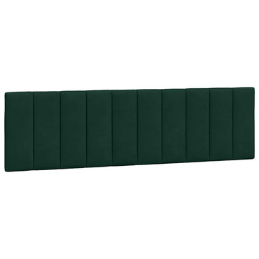 vidaXL Kopfteil-Kissen "Hanko" Dunkelgrün 180 cm Samt