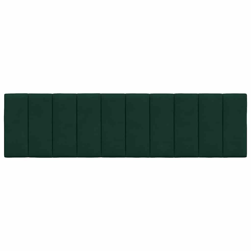 vidaXL Kopfteil-Kissen "Hanko" Dunkelgrün 180 cm Samt