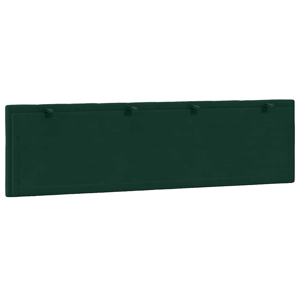 vidaXL Kopfteil-Kissen "Hanko" Dunkelgrün 180 cm Samt