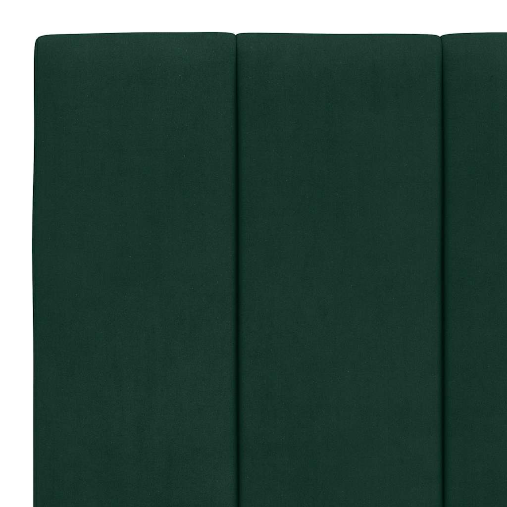 vidaXL Kopfteil-Kissen "Hanko" Dunkelgrün 180 cm Samt