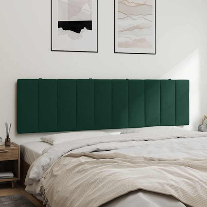 vidaXL Kopfteil-Kissen "Hanko" Dunkelgrün 180 cm Samt