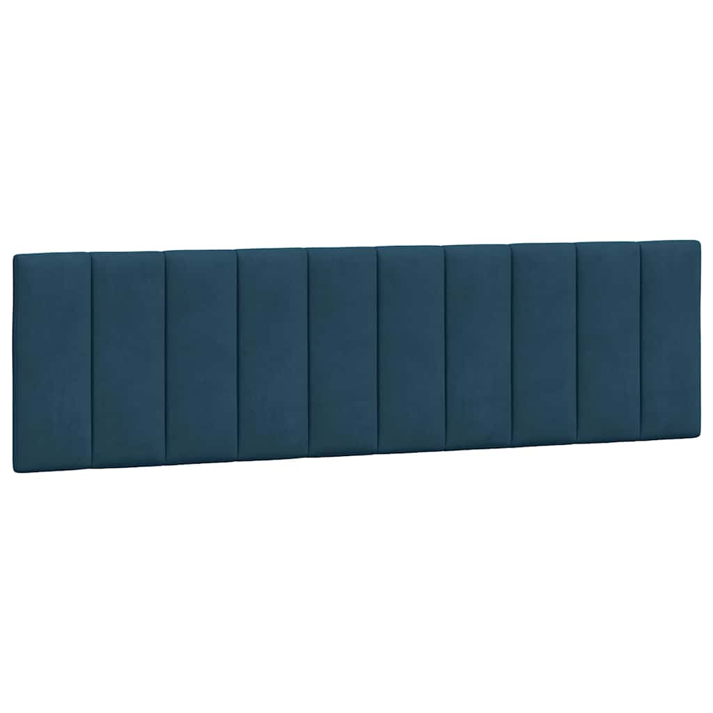 vidaXL Kopfteil-Kissen "Hanko" Blau 180 cm Samt